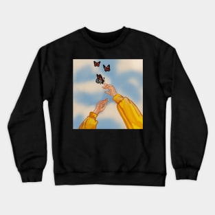 Reach out to the butterflies Crewneck Sweatshirt